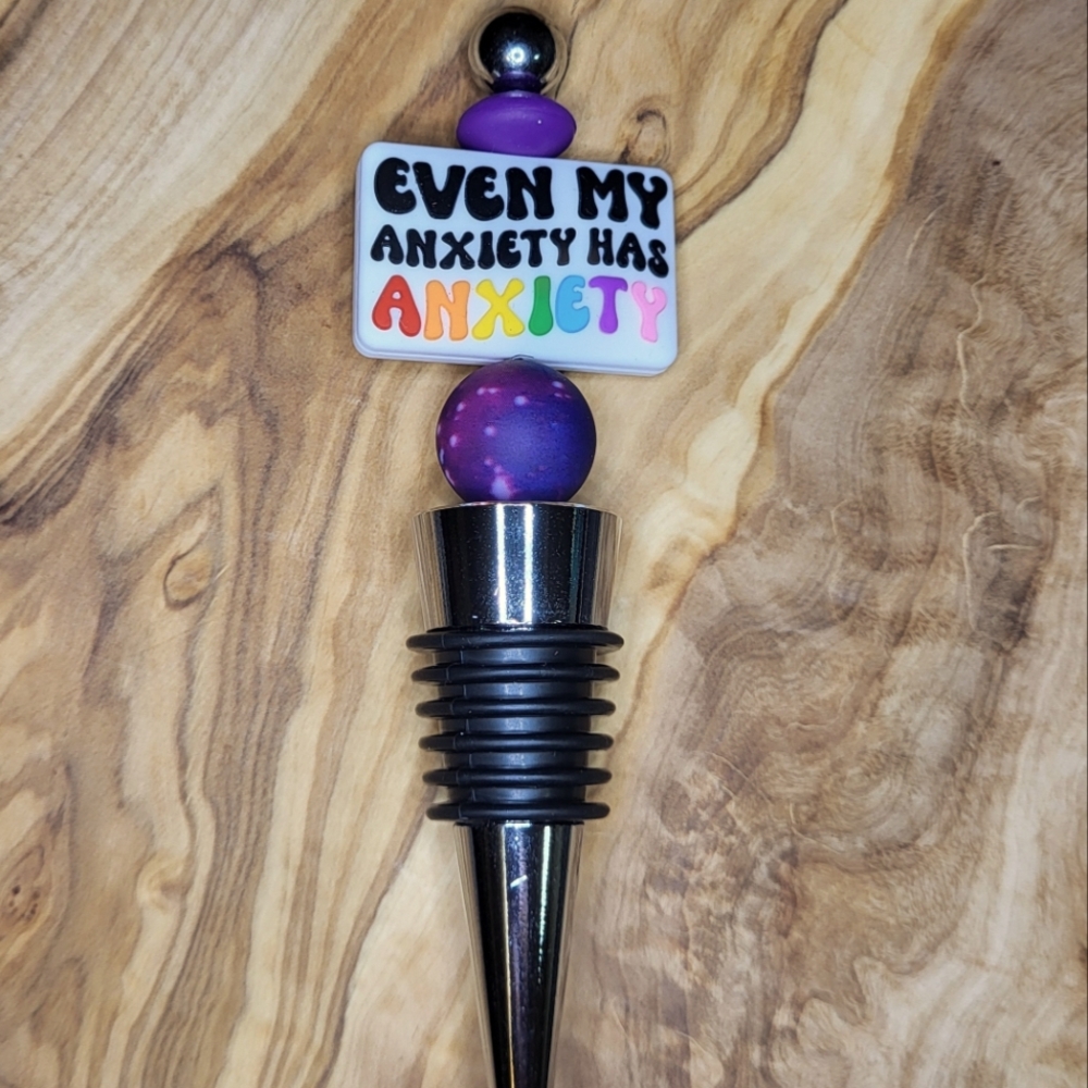 Beaded wine stopper